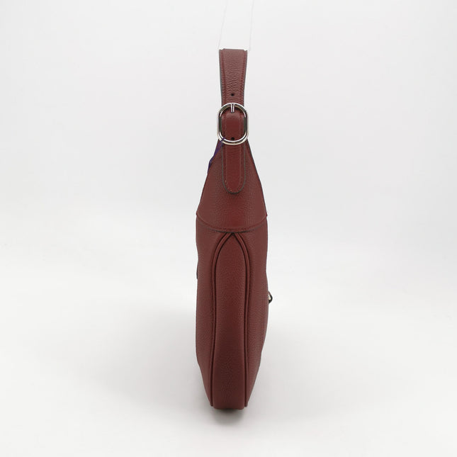Gucci Jackie 1961 Small Burgundy Grained Leather Shoulder Bag