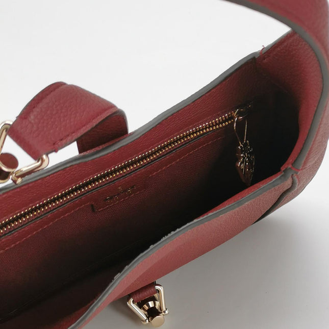 Gucci Jackie 1961 Small Burgundy Grained Leather Shoulder Bag