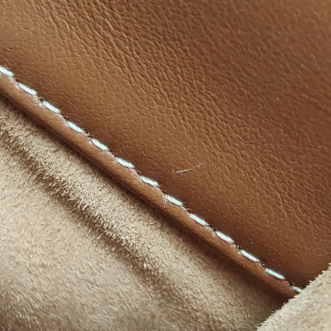 Celine Soft 16 Bag Medium Caramel Natural Tan Smooth Satin Calfskin Leather