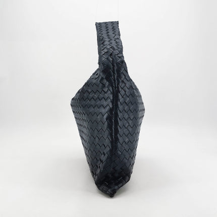 Bottega Veneta Hop Large Leather Navy Hobo Bag 55cm