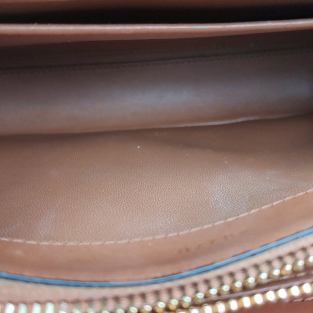Celine 16 Bag Small Caramel Natural Tan Smooth Calfskin Leather