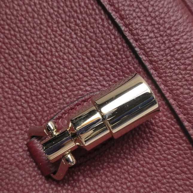 Gucci Jackie 1961 Small Burgundy Grained Leather Shoulder Bag