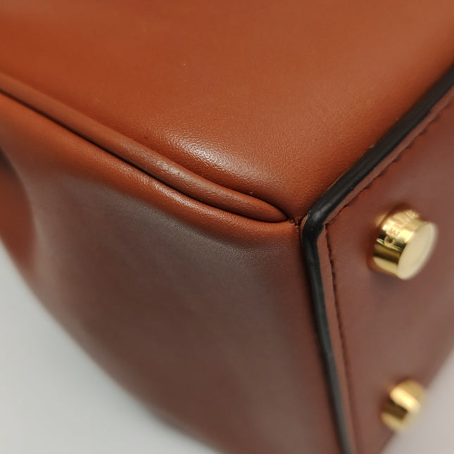 Celine 16 Bag Small Caramel Natural Tan Smooth Calfskin Leather
