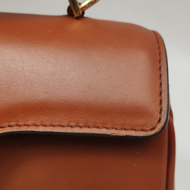 Celine 16 Bag Small Caramel Natural Tan Smooth Calfskin Leather