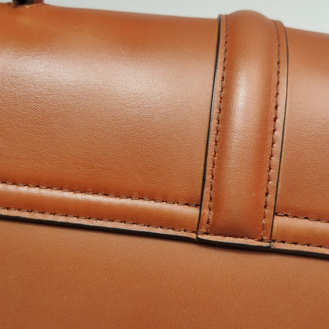 Celine 16 Bag Small Caramel Natural Tan Smooth Calfskin Leather