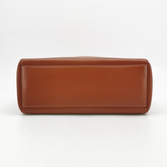 Celine Soft 16 Bag Medium Caramel Natural Tan Smooth Satin Calfskin Leather