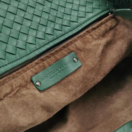 Bottega Veneta Cesta Shopper Tote Nappa Intrecciato Leather Dark Green Medium 40cm