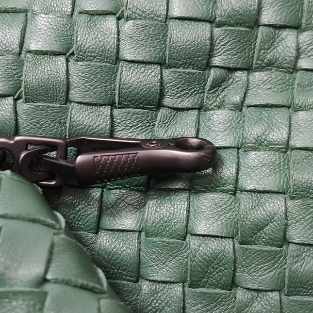 Bottega Veneta Cesta Shopper Tote Nappa Intrecciato Leather Dark Green Medium 40cm