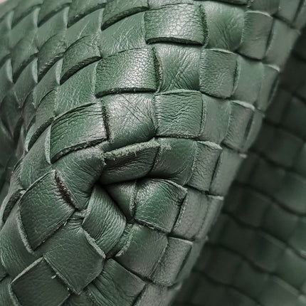 Bottega Veneta Cesta Shopper Tote Nappa Intrecciato Leather Dark Green Medium 40cm