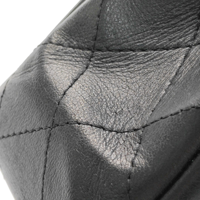 Chanel Timeless Classic Flap Medium Black Lambskin Leather Gold Hardware, 2015-16