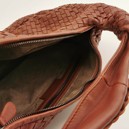 Bottega Veneta Belly Hobo Intrecciato Brick Red Medium 40cm