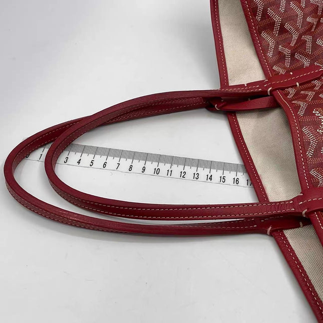 Goyard Saint Louis PM Tote Medium Red Goyardine 2017