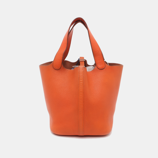 Hermes Picotin 22 Orange Clemence Taurillon Leather 2009