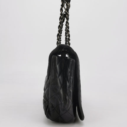 Chanel Istanbul Flap Bag 2011 Medium Leather and Knot Chain Redyed Black