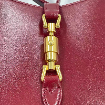 Gucci Jackie 1961 Mini Red Burgundy Leather Bag