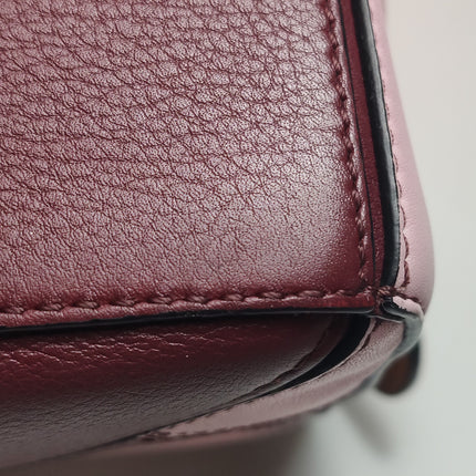 Loewe Puzzle Small Pink Burgundy Stripes Crossbody Bag