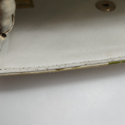 Chanel Classic Flap Mini Satin Paris Cuba Cigar Label Print Beige Multicolor, 2017