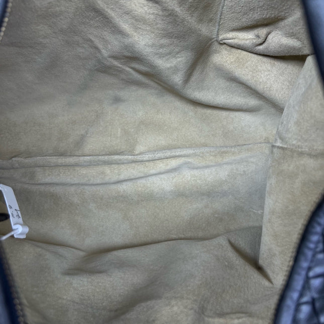 Bottega Veneta Veneta Hobo Maxi Black Leather Pleated 50cm
