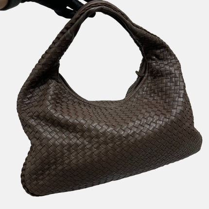 Sold Bottega Veneta Hobo Bag Large Milk Chocolate Brown Lambskin leather 47cm