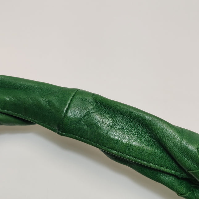 Bottega Veneta Veneta Hobo Green Intrecciato Leather Medium 40cm