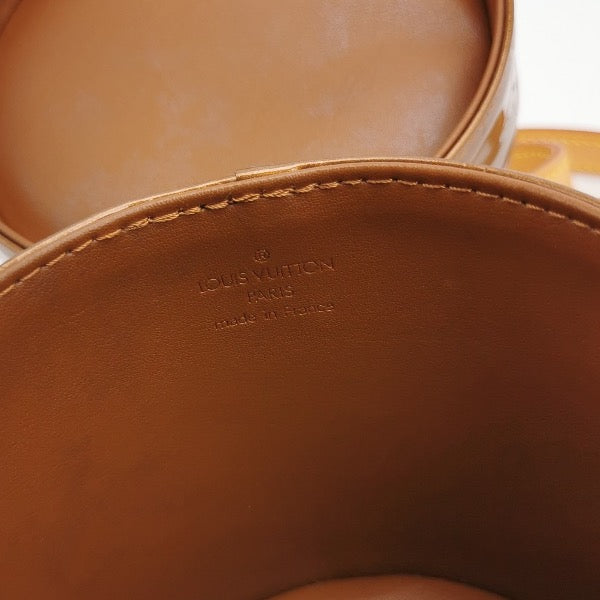 Louis Vuitton Astor Patent Leather Burnt Orange Brown Bucket Crossbody Bag