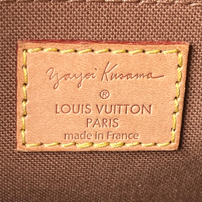 Louis Vuitton x Kusama Papillon 28 Yellow Polka Dots Handbag