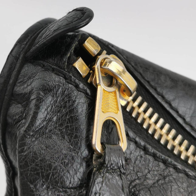 Sold Balenciaga City Bag Black with Gold-tone hardware Large Handbag