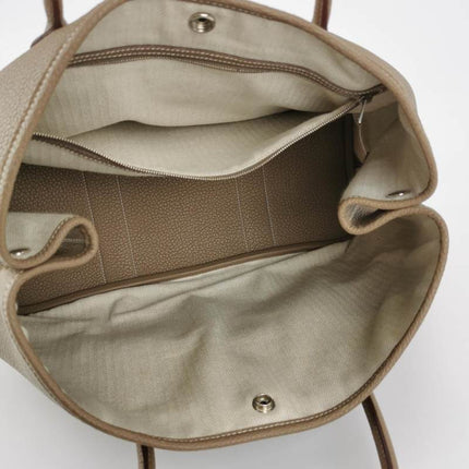 Hermes Garden Party 36 Etoupe Grey Calfskin Leather Handbag 2012