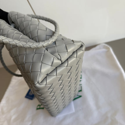 Bottega Veneta Small Andiamo Grey Handbag