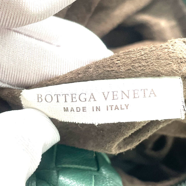 Bottega Veneta Veneta Hobo Large Dark Green 47cm Lambskin Leather