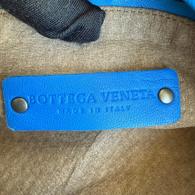 Bottega Veneta Veneta Hobo Medium Royal Blue Intrecciato Leather Bag 47cm