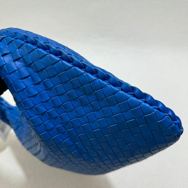Bottega Veneta Veneta Hobo Medium Royal Blue Intrecciato Leather Bag 40cm