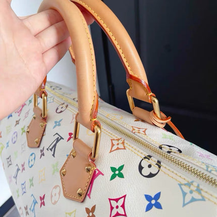 Louis Vuitton x Takashi Murakami Speedy 40 White Multicolor