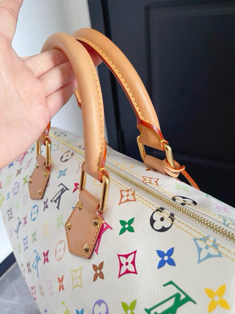 Louis Vuitton x Takashi Murakami Speedy 40 White Multicolor