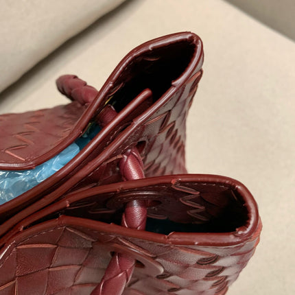 Bottega Veneta Andiamo Large Burgundy Handbag