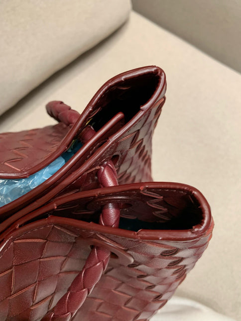 Bottega Veneta Andiamo Large Burgundy Handbag