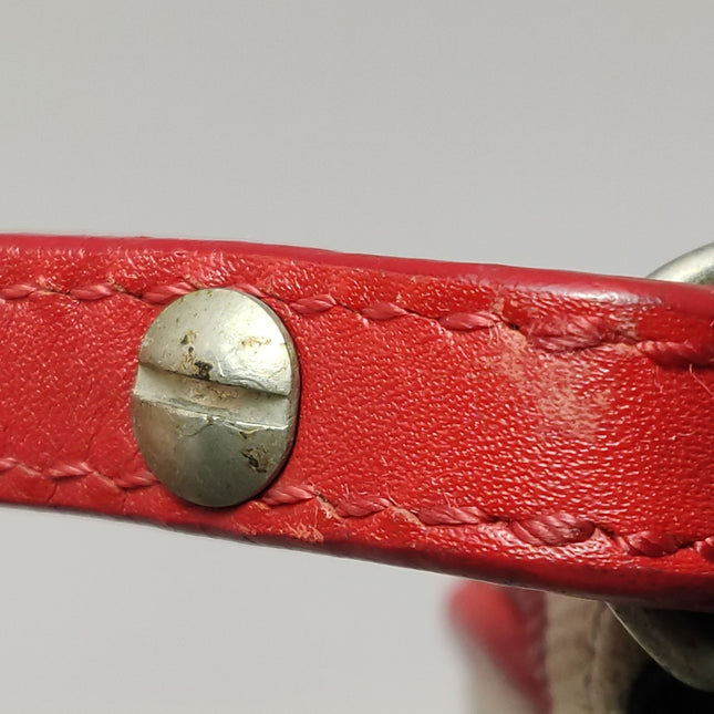 Dior Saddle Mini Classic Hardcore by John Galliano White Canvas Silver Hardware