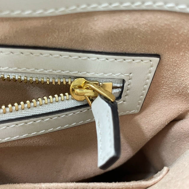 Sold Gucci Jackie 1961 White Leather Bag Small Missing Strap