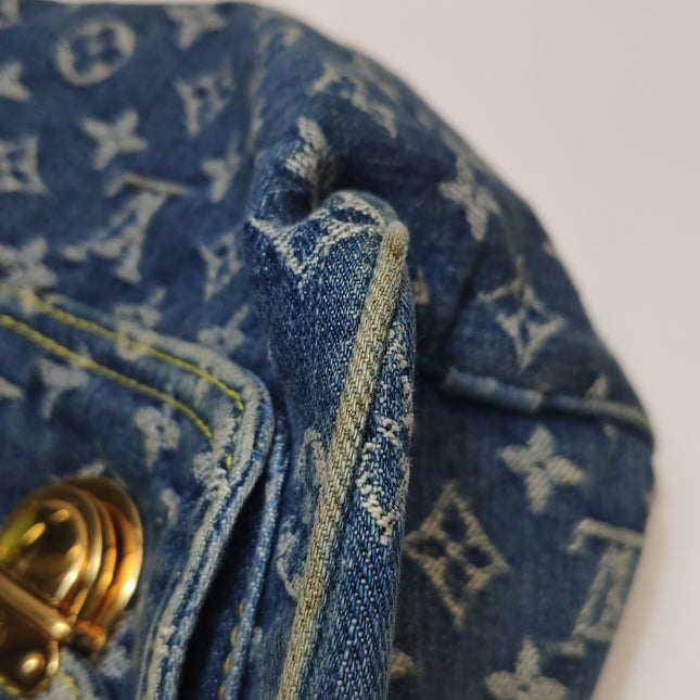 Louis Vuitton Blue Denim Neo Speedy Boston Bag