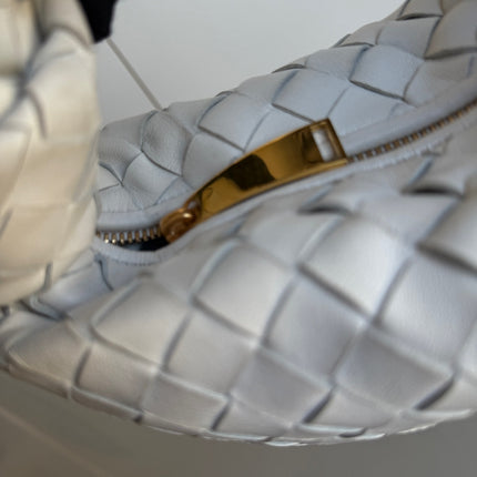 Bottega Veneta Jodie Mini White Leather Gold Hardware