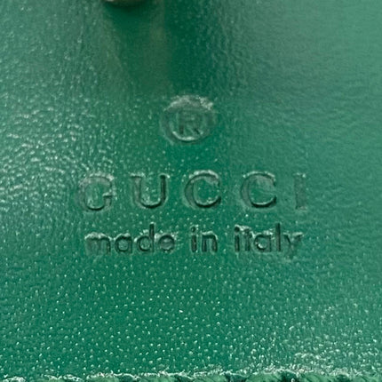 Sold Gucci Jackie 1961 Mini Handbag in Green Leather with Adjustable Strap