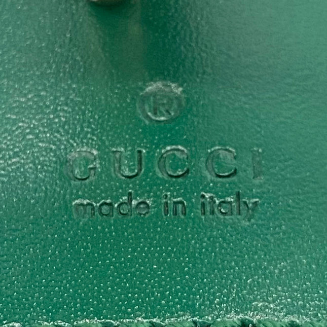 Sold Gucci Jackie 1961 Mini Handbag in Green Leather with Adjustable Strap
