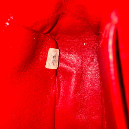 Chanel Classic Flap Medium Vintage Red Nylon Satin with 24k Gold Plated HW