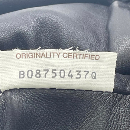 Bottega Veneta Pouch Large Intrecciato Black Calfskin Leather Clutch