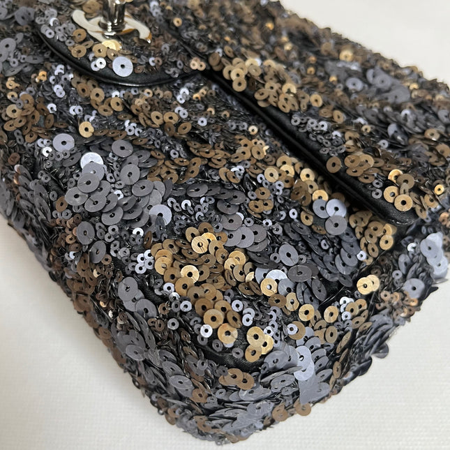 Chanel Paillette Flap Bag Rectangular Mini Multicolor Glitter Sequins