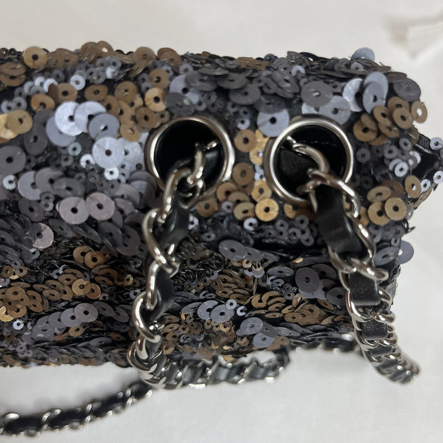 Chanel Paillette Flap Bag Rectangular Mini Multicolor Glitter Sequins