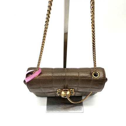 Chanel Paris Byzance Limited Edition Gold Caviar Leather Black Jewel Lock