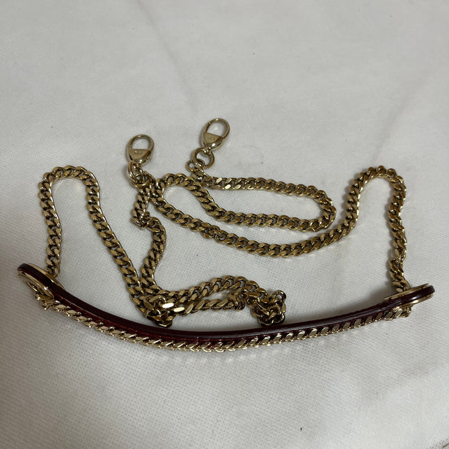 Lady Dior Mini Handbag 2019 Burgundy Red Patent Leather Gold-tone Chain Strap