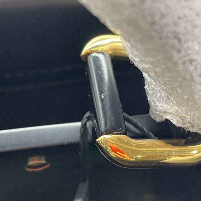 Sold Fendi Peekaboo Medium Black Leather Never worn