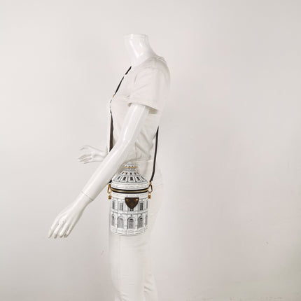 Louis Vuitton x Fornasetti Cannes Vase Architectural Patent Leather Crossbody Bag